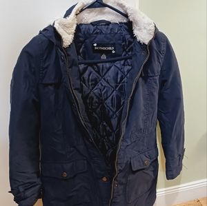 Rothschild Girls Coat / 10/12 Indigo Blue w/ hood
